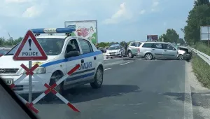 7 души пострадаха при верижна катастрофа в Пловдивско 