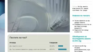 Анкета на btv.bg: Пестим от електричество