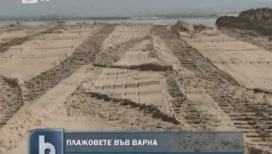 Багери възстановяват плажната ивица край Варна