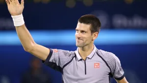 Джокович игра тенис с идола от своето детство
