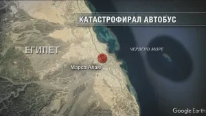 Версията на египетския шофьор: Пясък на пътя причини катастрофата