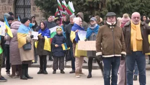 Протест: Украинци и българи искат незабавното спиране на войната