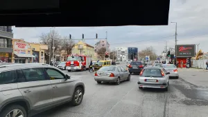 Катастрофа блокира кръстовище в Пловдив