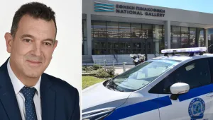 Гръцки ултраконсервативен депутат нахлу в галерия и счупи витрини заради „богохулни“ произведения 