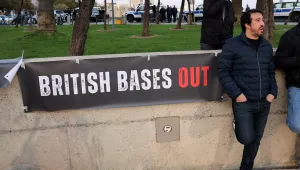 Протест в Кипър с искане за премахване на британските военни бази на острова