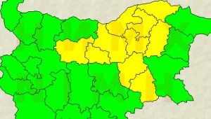 Жълт код и много дъжд в 10 области на страната 