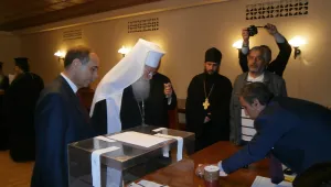 Патриарх Неофит гласува в Москва