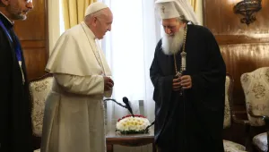 Приветствено слово на патриарх Неофит към папа Франциск
