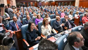 11-ият парламент в Северна Македония встъпи в длъжност, за първи път партия е в опозиция