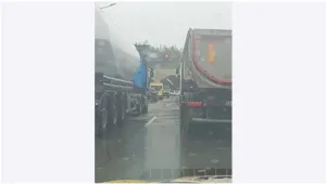 Заради катастрофа: Километрично задръстване на АМ „Струма“ край Перник
