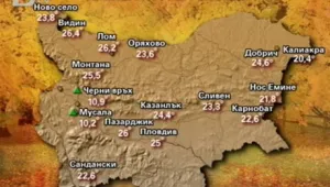 Температурни рекорди в няколко града