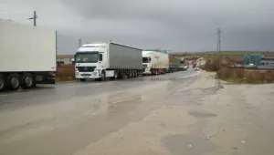 Километрична опашка от ТИР-ове на Капитан Андреево