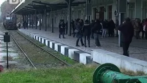 Символични протести на железничарите в Бургас 