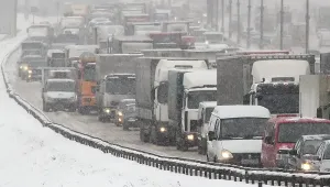 Леден дъжд скова Москва