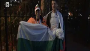 Подкрепа за студентския протест на маратона в Ню Йорк