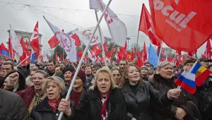 Антиевропейски проруски протести в Молдова