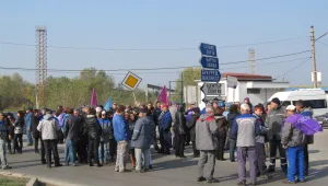 Протест на енергетици в Русе
