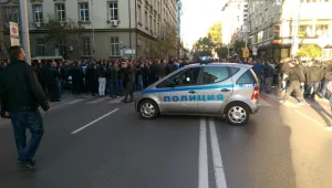 Полицейски протест около евроцеремонията тази вечер