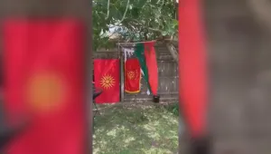Прокуратурата в Струга е завела дело за изгарянето на българското знаме 
