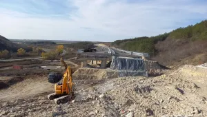 Така изглежда рухналият участък от АМ „Хемус“ (СНИМКИ)
