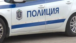Кола помете павилион на тротоар във Видин