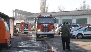 Пожар до надлез „Надежда“ в София