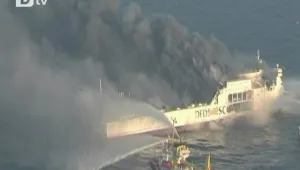 Пожар на ферибот в Балтийско море
