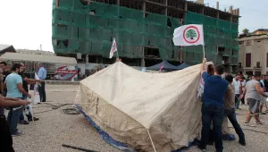 Ливанската опозиция опъна палатки в центъра на Бейрут