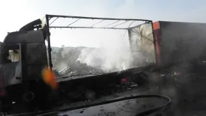 ТИР се запали на Е-79