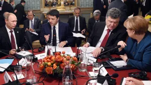 Путин и Порошенко се срещнаха, но без да постигнат съгласие за Украйна