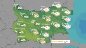Студено и дъждовно начало на новата седмица