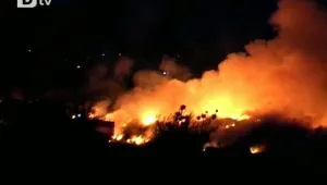 Пожар пламна в манастира 