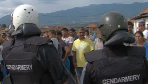 Протестен поход  на ромите в Гърмен