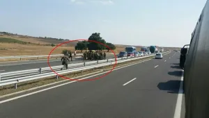 Командоси спряха военна колона, за да помогнат при катастрофа