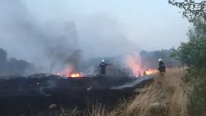 Огънят между Савино и Меден кладенец е локализиран, но не е потушен