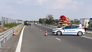 Катастрофа блокира движението на АМ „Тракия” в посока Бургас