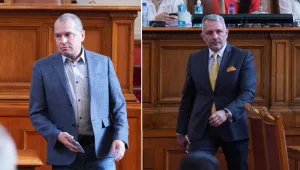 Без маска в парламента: Глобиха Тошко Йорданов и Николай Хаджигенов