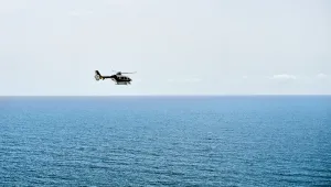 Хеликоптер падна в морето край гръцкия остров Евбея