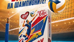 Време за волейбол: Вкусът на шампионите идва с Happy Доставка и KitKat®