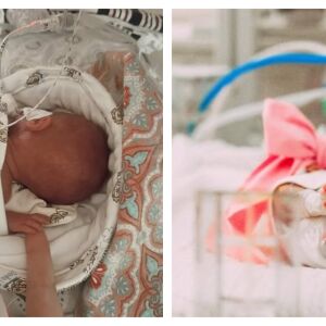 Бебето чудо! Родено 410 г, след 355 дни в болница е у дома за първата си Коледа