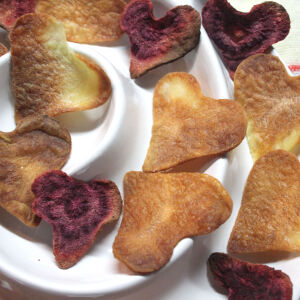 Любовен чипс в два цвята за Свети Валентин