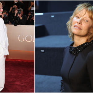 Наруши ли Памела Андерсън правилото „без грим“ на наградите „Златен глобус“? (СНИМКИ) 