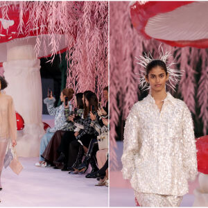 Защо на подиума на модата в Париж се появиха големи гъби? (ВИДЕО)