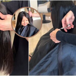 Майка реже 35 сантиметра от косата си за 3-годишната си дъщеря (ВИДЕО)