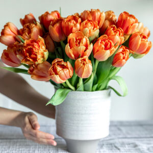 Как да запазим букета от лалетата свеж над 7 дни - прочутият трик с иглата и медните монети