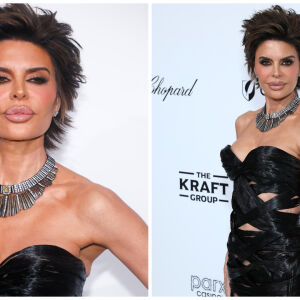 Актриса се появи с рокля от 11 кг коса. Тя ли е най-странната на партито на Елтън Джон? (СНИМКИ)