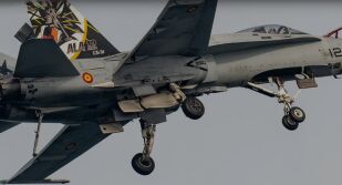 Испански изтребител свали дрон, нарушил въздушното пространство на Румъния