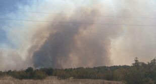 13-годишно момче е подпалило пожара край Хасково, който обхвана 14 000 декара