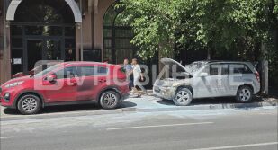 Задържаха мъжа, подпалил двете коли пред българското посолство в Скопие