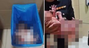Новородено по чудо е намерено живо, след като е било хвърлено в кошче за боклук на летище